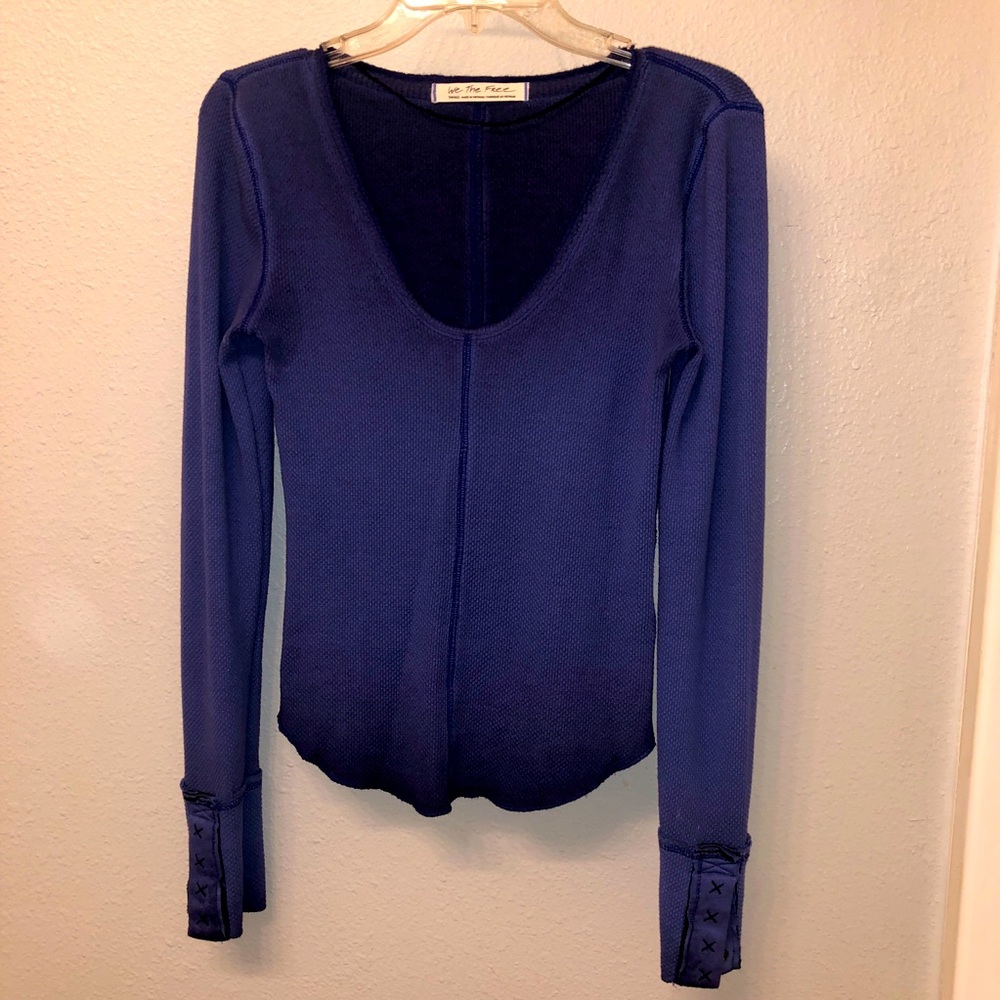 Free People Purple Ombré long sleeve - size S